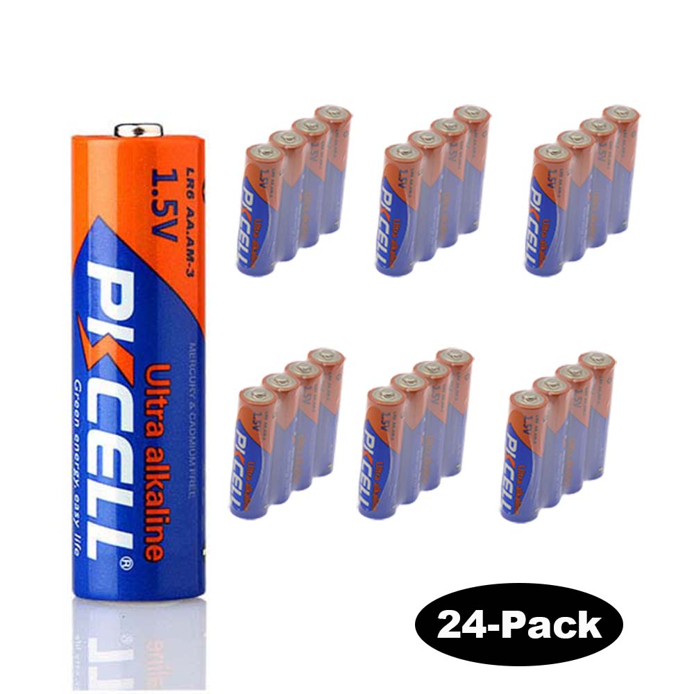 24Pack 1.5V AA/LR6 Alkaline Battery PKCELL Bestlink Netware